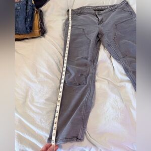 Gray thermal lined dovetail workwear pants